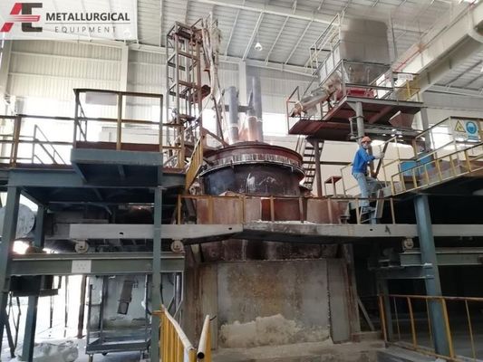 Cửa nung nhôm nóng chảy màu nâu 10000KVA Cửa Corundum 380V